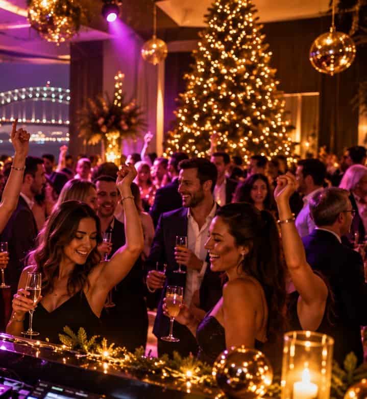Elegant festive event atmosphere