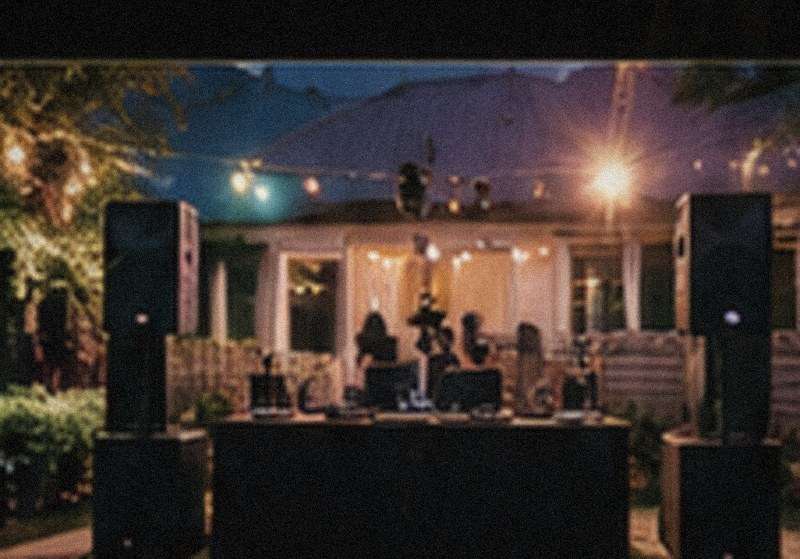Backyard party and evening event venue