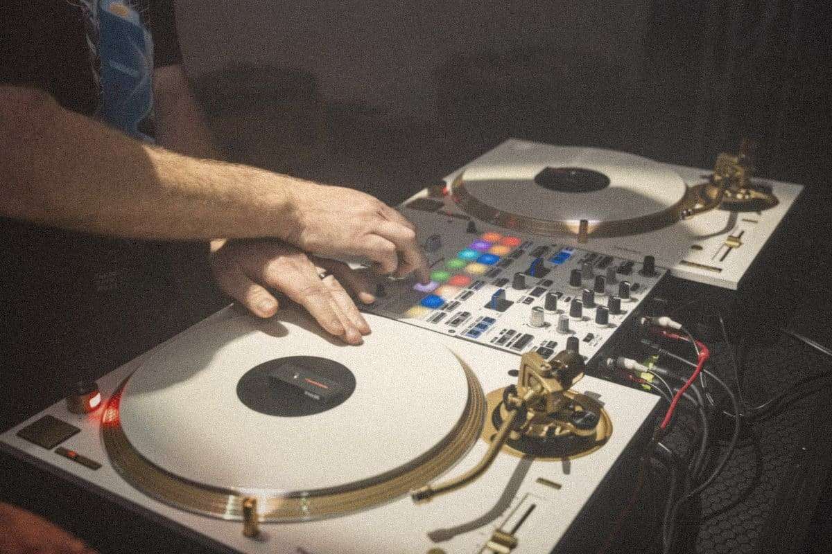 DJ mixing music at a private party