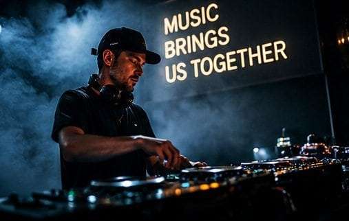 DJ performing at a venue